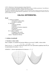 calcul differentiel - Gérard Lavau
