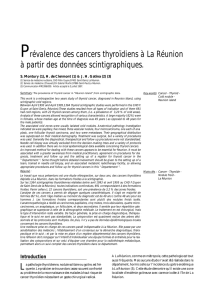 Prévalence des cancers thyroïdiens à La Réunion à partir des