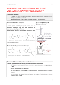 Agir : Synthétiser des molécules/ Stratégie de la synthèse organique