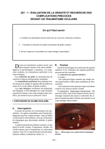 Traumatisme oculaire - polys-ENC