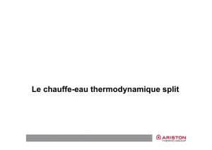 Le chauffe-eau thermodynamique split yqp