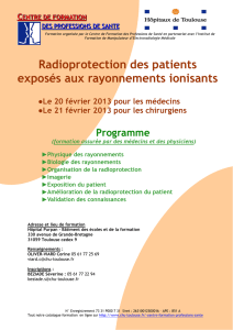 Radioprotection des patients exposés aux rayonnements ionisants