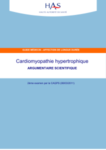 Agumentaire PNDS CMH - Cardiogen