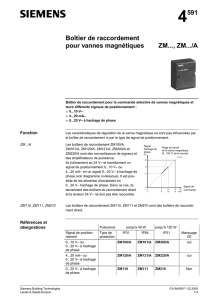 4591 Boîtier de raccordement pour vannes magnétiques ZM..., ZM.../A