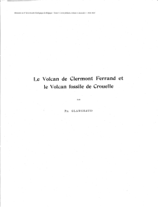 Le Volcan de Clermont Ferrand et le Volcan fossile de Crouelle
