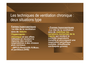 Les techniques de ventilation chronique : deux situations