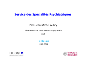 Voir la présentation du Prof. Aubry