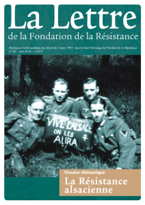 La Résistance alsacienne - Fondation de la Résistance
