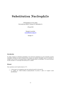 Substitution Nucléophile