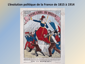 Evolution politique en France (1815