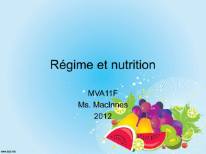 Régime et nutrition - hrsbstaff.ednet.ns.ca