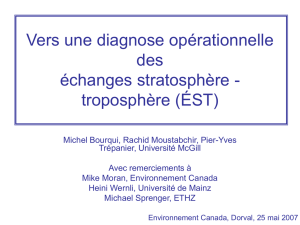 Towards an operational diagnosis of Stratosphere