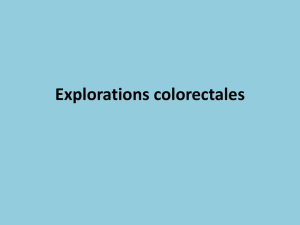Explorations colorectales