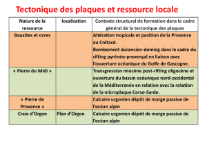 The me 2-A Tectonique des plaques et ressource locale