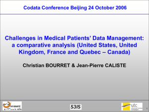 PPT Presentation - CODATA, The Committee on Data for Science