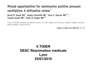 Missed opportunities for non-invasive positive pressure ventilation