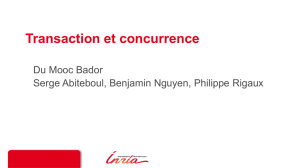 Concurrence et transactions