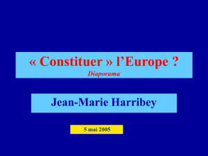 « Constituer » l`Europe ? - Jean