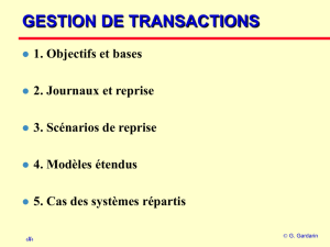 Gestions de transactions