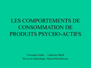 LES COMPORTEMENTS DE CONSOMMATION DE PRODUITS