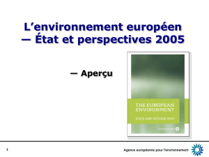 Europe`s environment – State and outlook 2005