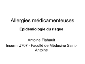 Allergies médicamenteuses