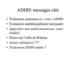 ADHD: messages clés