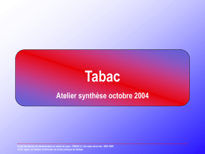Synthèse Tabac