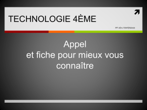 technologie 4ème - Pédagogie - Académie d`Aix