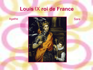 Louis IX roi de France - Ecole Sainte Anne