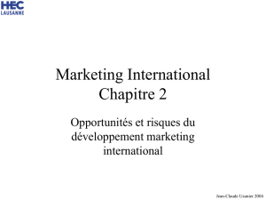 Marketing International Chapitre 2