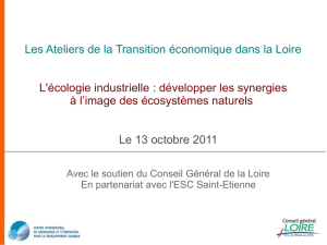 Ateliers de la transition économique dans la Loire.