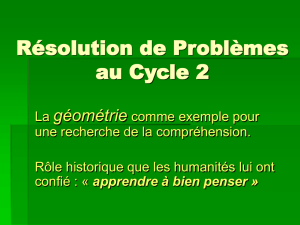 Résolution de Problèmes au Cycle 2