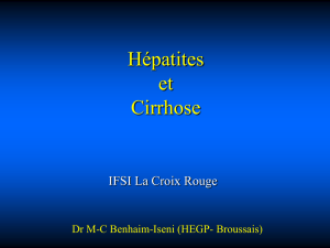 Le cours sur les hépatites et la cirrhose