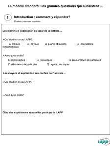 Questionnaire - indico in2p3