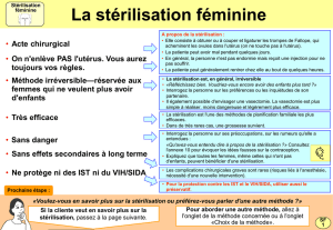La stérilisation féminine