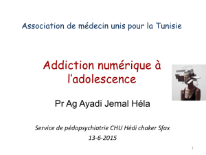 Service de pédopsychiatrie CHU Hédi chaker Sfax 13-6-2015