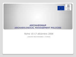 archaeomap archaeological management policies