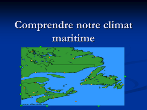 Comprendre notre climat maritime Les climats du Canada