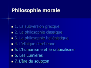 Descartes - Service de Philosophie Morale et Politique