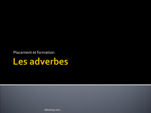 Les adverbes - WordPress.com