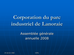 Corporation du parc industriel de Lanoraie