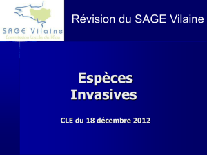 CLE du 18 décembre 2012 - Diapo Espèces invasives