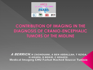 contribution of imaging in the diagnosis of cranio