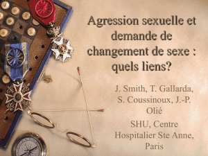Agression sexuelle et demande de changement de sexe