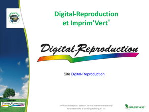 Pourquoi Imprim`Vert - digital reproduction
