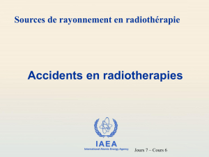Accident en radiotherapie