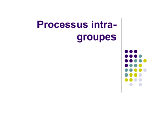 Processus intra-groupes
