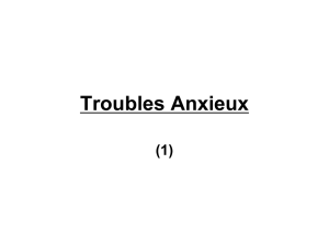 Troubles Anxieux - Lectures Freudiennes