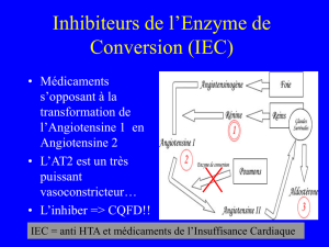 Inhibiteurs de l`Enzyme de Conversion (IEC)